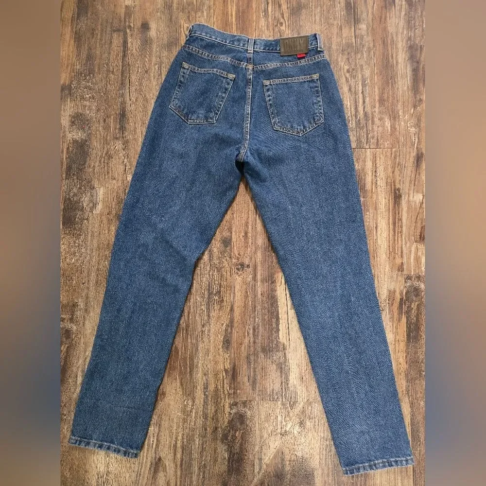 Vintage 90s DKNY Classic High Waist Jeans, Size 10. Made in USA, 100% Cotton